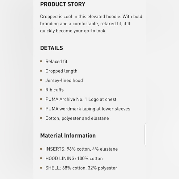 Puma Cropped Hoodie - Picture 6 of 10